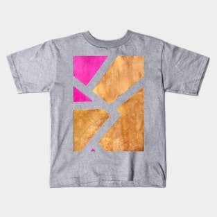 gold and magenta texture Kids T-Shirt